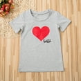 thumbnail image 3 of Mommy and Me Shirts Love Heart Printed Short Sleeve T-Shirt Tops Blouse Mother Daughter Matching Clothes Outfits, 3 of 8