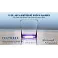 thumbnail image 2 of 11 oz. ARC Aristocrat Rocks Glasses- 10 Pack- Purple, 2 of 5