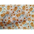 thumbnail image 4 of oneOone Cotton Poplin Light Brown Fabric Leaves & Floral Artistic Sewing Fabric By The Yard Printed Diy Clothing Sewing Supplies 42 Inch Wide, 4 of 4