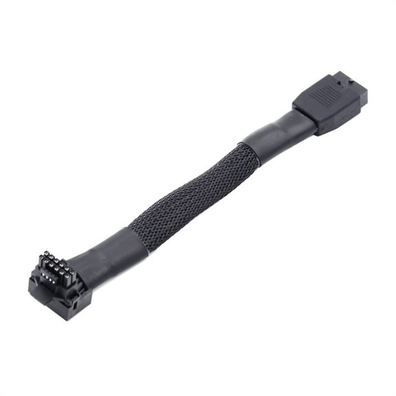 FVH 12VHPWR ATX3.0 PCI-E 5.0 Power Modular Cable Male to Female Down Angled 90 Degree Extension for 3080 3090TI PSU 16Pin 12 4P Graphics Card