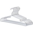 thumbnail image 1 of Perchas de metal de aluminio, paquete de 10 perchas resistentes y resistentes para camisas, abrigos y trajes, perchas ultradelgadas y livianas que ahorran espacio, 1 of 6