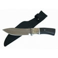 thumbnail image 2 of 9.5' Hunting Knife Silver Stainless Steel Brown Wood Handle with Sheath, 2 of 2