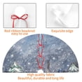 thumbnail image 4 of Sikiie Watercolor Winter Landscape For Christmas 30-48 inches {designName} Print Christmas Tree Skirt Snowman Xmas Tree Skirt with Edge Christmas Decorations for Holiday Party36", 4 of 7