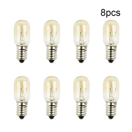 

Mduoduo E14 Salt Lamp Globe Bulb 15W Light Bulbs 240V Refrigerator Oven Replacement 8 Pcs