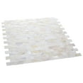 thumbnail image 6 of Acopelo Peel and Stick Mother of Pearl Mosaic Metro Tile Natural White 12" x 12" for Backsplash, Kitchen Wall - 6 Tiles, 6 of 10