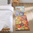 thumbnail image 3 of Yayeee Hallway Runner Rug 2'x6' Non Slip Machine Washable with Rubber Backing, Purple Floral Tomatoes, 3 of 8