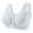 Light Gray, variant on Front Closure Bras for Women Comfortable Breathable Wide Strap Wireless Bra Everyday Bras