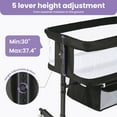 thumbnail image 5 of SACVON Baby Bassinets, All Mesh Crib Portable for Safe Co-Sleeping,Adjustable Bedside Sleeper,Baby Bed for Infant Newborn, Black, 5 of 9
