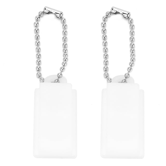 Estuche de plástico para guardar baterías y amplificadores de audífonos portátiles, 2 unidades
