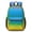 Black-1, variant on 17 Inch Lightweight Backpack,PVC Waterproof Oxford Fabric, Ergonomically Designed, with Large Capacity, Vibrant Rainbow Print