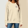 thumbnail image 2 of Nowekniz Women Breast Cancer Awareness Sweatshirt Pink Ribbon Inspirational Tops Casual Long Sleeve Fall Winter Pullover, 2 of 6