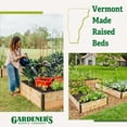 thumbnail image 4 of Gardener's Supply Company Raised Garden Bed | Outdoor Cedar Planter Box w/Extra Deep Height for Rooted Plants, Herbs Flowerbed & Vegetable Garden Wooden Planter Box | 3ft W x 6ft L x 14" H, 4 of 6