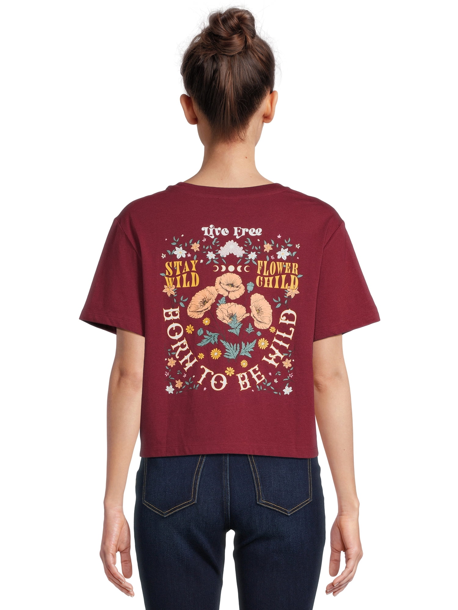 Self Esteem Juniors Crewneck Boyfriend Graphic Tee, Sizes S-XL