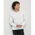 thumbnail image 2 of Hanes Essentials Men's Cotton Long Sleeve T-Shirt, Value 4-Pack White S, 2 of 6