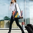 thumbnail image 5 of FORMRS Canvas Laptop Tote Bag for Women with 15.6" Computer Compartments Shoulder Handbag, Color Striped, 5 of 7