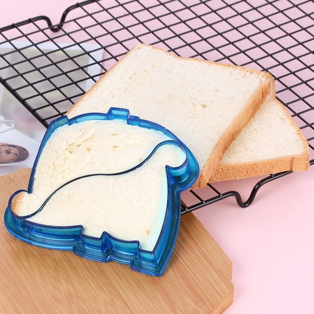 Molde cortador de sándwiches Diy para el almuerzo, troquelado de alimentos, molde para galletas, herramientas para hornear para niños, molde para pasteles, plantilla de animales de dibujos animadosAs shown4CHINA He Qiyong unisex