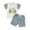 Green, variant on mgoYE Baby and Toddler Girl Boy Big Sister Little Sister Brother Matching Outfits T Shirt Shorts Summer Clothes(Green,0-6 Months)