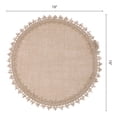 thumbnail image 6 of Farmhouse Placemats Set of 6 Round Placemats for Dining Table Decor Indoor Kitchen Table Mat Light Brown 15x15inch, 6 of 6