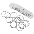 thumbnail image 3 of 15 pcs Door Number Tag Stainless Steel Number Tags Key Tags Marking Number Tags with Rings (1-15), 3 of 5