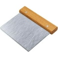 thumbnail image 1 of Raspador de masa, separador de masa de acero inoxidable, picador, raspador de pan, pastelería, cortador de pizza, mango de madera Ormromra WMPH-456, 1 of 1