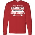 thumbnail image 3 of Inktastic Only the Best Grandpas Get Promoted to Great Grandpa Long Sleeve T-Shirt, 3 of 5