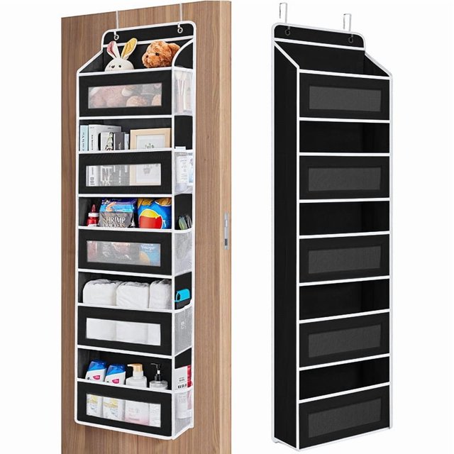 XHSGX Organizador puerta 5 niveles bolsillos grandes armario tela resistente ahorro espacio dormitorio baño