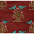 thumbnail image 4 of oneOone Organic Cotton Poplin Twill Fabric Bird & Tree Block Print Sewing Fabric BTY 42 Inch Wide, 4 of 4