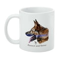 thumbnail image 3 of Protect and Serve K9 Police Thin Blue Line German Shepherd Dog White Mug, 3 of 5