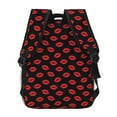 thumbnail image 4 of Disketp Sexy Red Lips Kiss Mochila Estampada para Hombre y Mujer – Mochila Ligera Clásica con Múltiples Bolsillos para Universidad, Trabajo y Viajes-One Size, 4 of 5