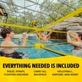 thumbnail image 3 of CROSSNET H2O Volleyball Pool Game for Adults and Kids - Four Square Net Pool Game - Quick Assemble & Portable - Volleyball Set for Inground Pools - Perfect Pool Toys for All Families W/Accessories, 3 of 6