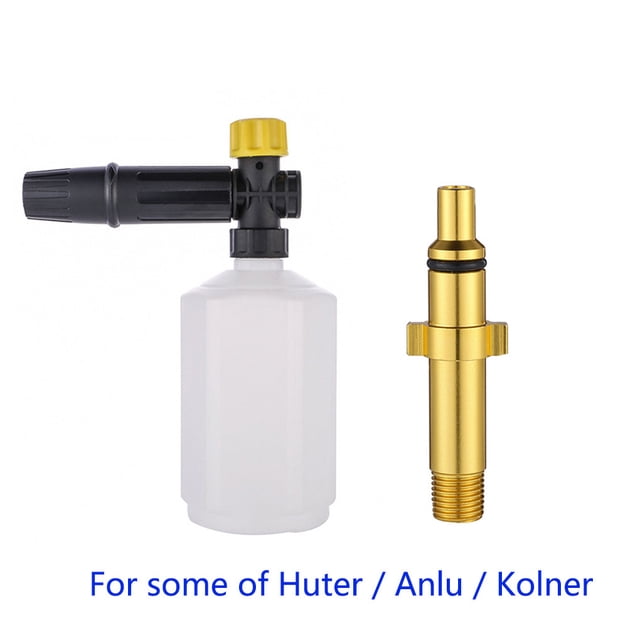 Riwesomey Generador de espuma para lavadora de coches de 600ml, lanza de espuma para nieve, boquilla de espuma, generador de espuma para Hammer Vehículos, repuestos y accesorios Mis Huter-Anschluss Riwesomey VI001228-02