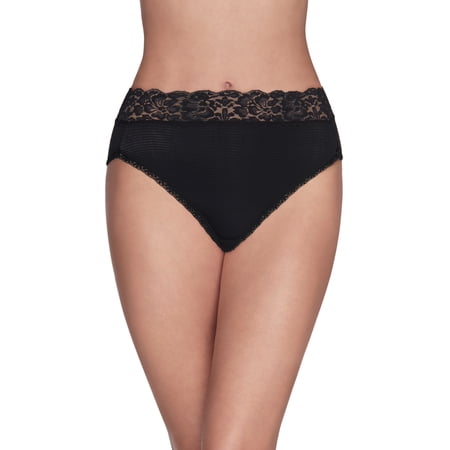 Vanity Fair Womens Flattering Lace Hi-Cut Brief 13280