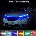 thumbnail image 2 of Tira de luces LED diurnas para capó de automóvil Guía para capó de motor de automóvil Lámpara ambiental decorativa Luces diurnas para maletero de automóvil modificadas de 12 V, 2 of 5