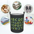 thumbnail image 4 of XMXT Collapsible Laundry Basket, Vintage Character Pattern Waterproof Laundry Hampers Storage Baskets Dirty Clothes Hamper, 40L, 4 of 8