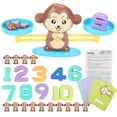 thumbnail image 1 of Juego de conteo de números Monkey Balance, juguetes educativos para niños (marrón), 1 of 15