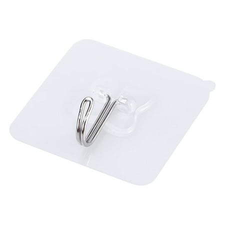 

White 5 Pcs Suction Cup Hooks Clear Wall Hanger Heavy No Trace