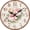 Rose, variant on VOCOO 10'' Sunflower Wooden Analog Wall Clock for Kitchen, Home, Office, Bedroom Decor