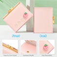 thumbnail image 5 of Titular de la tarjeta de la cartera, pequeño monedero plegable con bloqueo RFID, linda pequeña cartera de bolsillo de cuero para mujeres, niñas, señoras (rosa bebé), 5 of 5