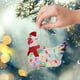 thumbnail image 2 of Bufanda navideña Decoración navideña de pollo de madera Colgante navideño de dibujos animados Adornos navideños Colgantes para el árbol de Navidad Colgantes para niños, 2 of 4