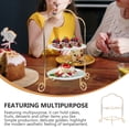 thumbnail image 2 of Eease 2 Tiered Plate Rack Cake Stand for Parties and Events, 2 of 6