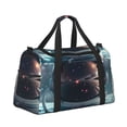 thumbnail image 2 of Kdxio Astronaut Helmet Reflections Travel Duffel Bag Gym Bag Weekender Travel Bag Gym Bag for Women &Men Airplane Travel Essentials for Flying, 2 of 7