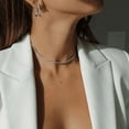 thumbnail image 2 of Collar de circonita de hip-hop popular para mujeres, cadena de tenis con diamantes para niñas, collar de cuello para niñas, 2 of 5