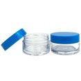 thumbnail image 6 of Beauticom 48 Pieces High Quality 20G/20ML Clear Round Acrylic Cosmetic Product Sample Travel Jars with Flat Top Lids (Blue), 6 of 7