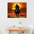 thumbnail image 3 of PIKWEEK Western Cowboys Print, Vintage Cowboy Decor, Cowboy Western Wall Decor for Bedroom, Western Pictures Cowboy Art Prints, Rustic Rodeo Wall Art, Cowgirl Room Decor for Home,Nature,Wall, 3 of 5