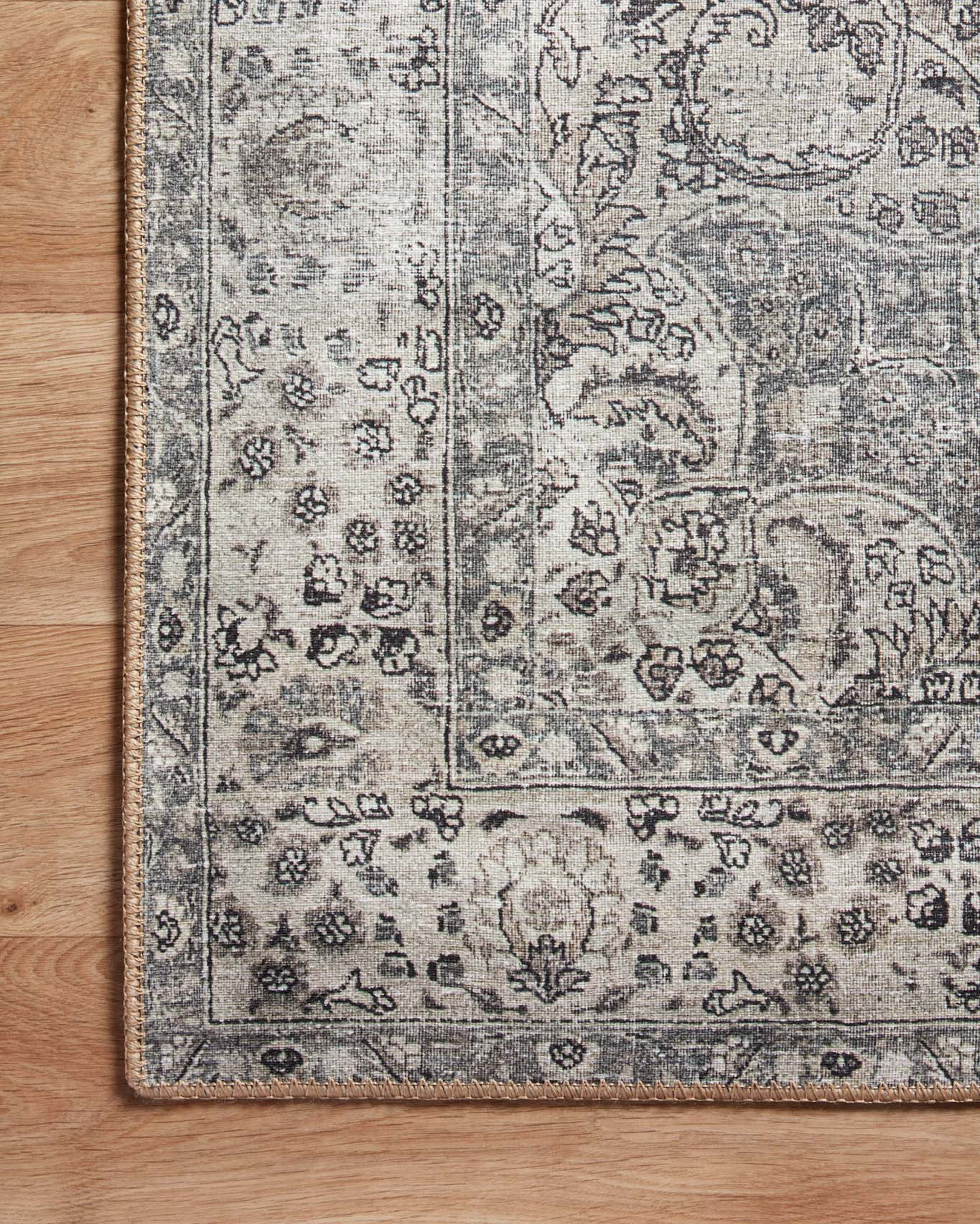 Echo Loom Anabella Taupe / Stone 2'-6" x 7'-6" Runner Rug