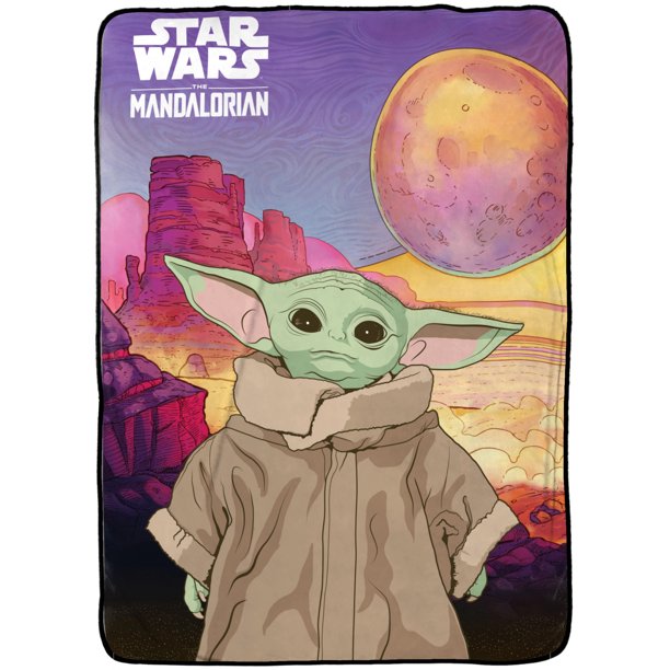 The Mandalorian Baby Yoda 'The Child' 62X90 Blanket