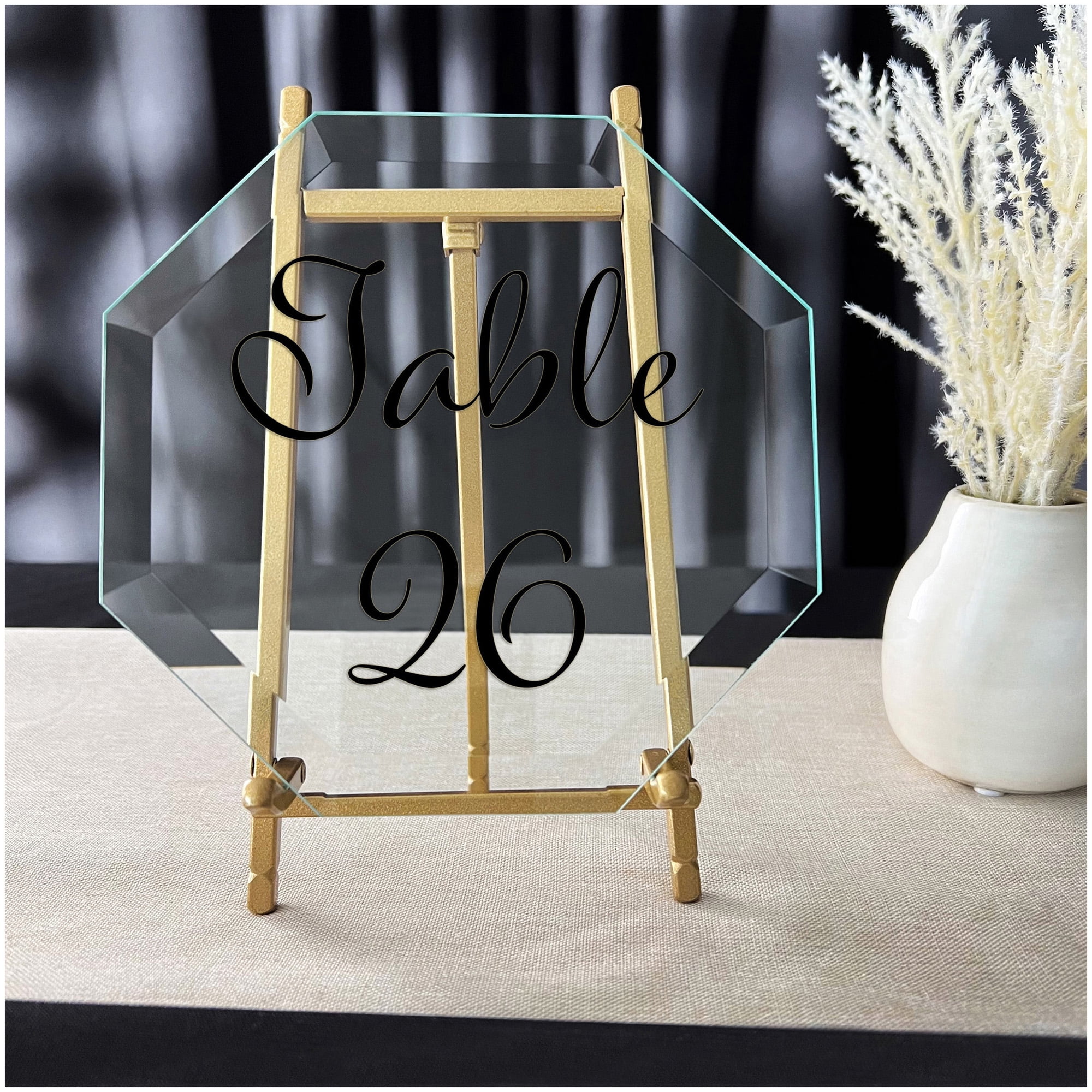 Bard's Satin Gold-toned Metal Easel, 7" H x 4.25" W x 4.5" D