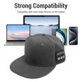 thumbnail image 4 of Casquette Amovible avec Haut-Parleur, Casquette Musicale Réglable, Casquette de Baseball de Sport Extérieur, Casquettes Snapback pour Hommes, Casquette Musicale pour Course, Cyclisme, Randonnée, Ski, 4 of 7
