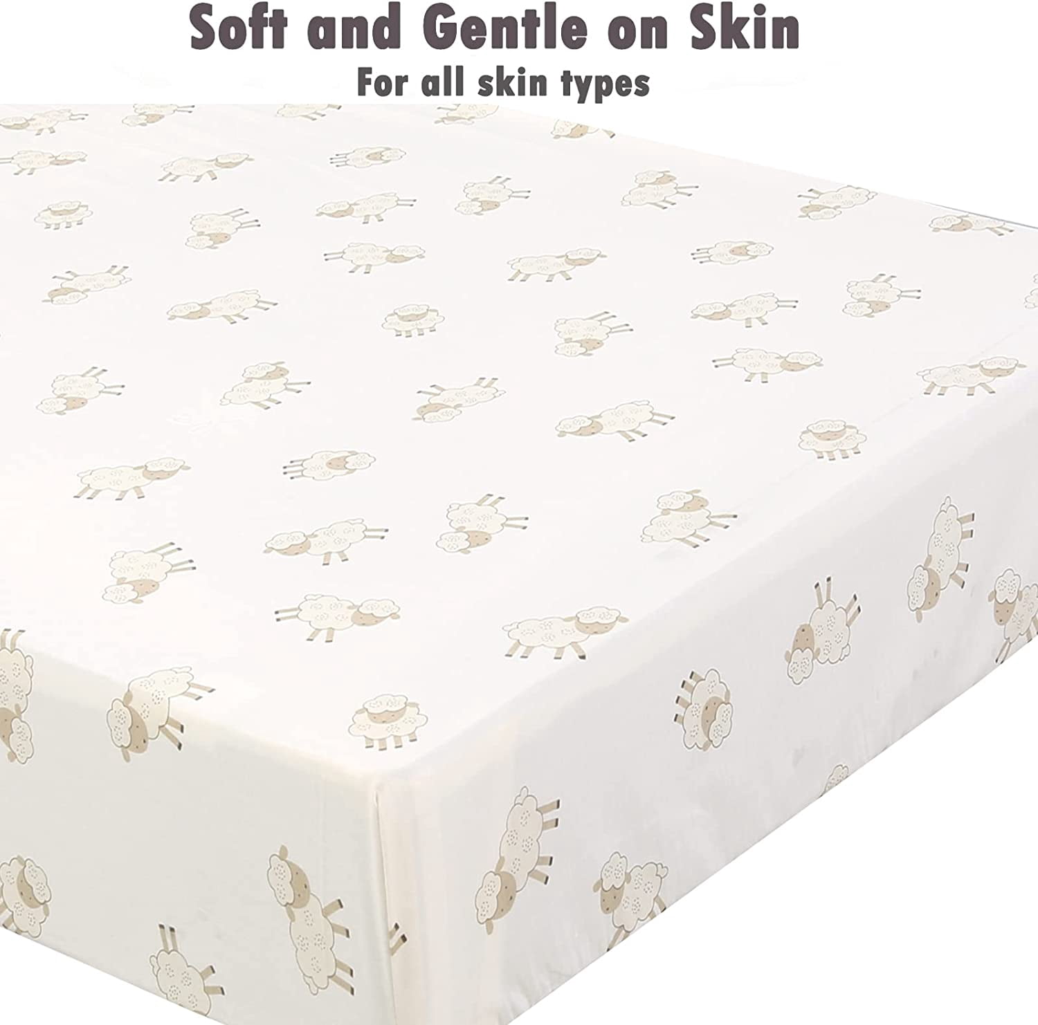 Danica 100% Cotton Fitted Baby Crib Sheet 3 Pack for baby Boys Girls |Standard Crib And Toddler Mattress Sheets | 28x52 Inch (3PK, Pooh & Animals)