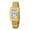 Gold / White, variant on Watches for Women Vintage Rectangular Case Roman Dial Dress Leather Watch with Date Waterproof Sapphire Crystal Stainless Steel Business Ladies Analog Quartz Wrist Watch (Rose Gold / Red)